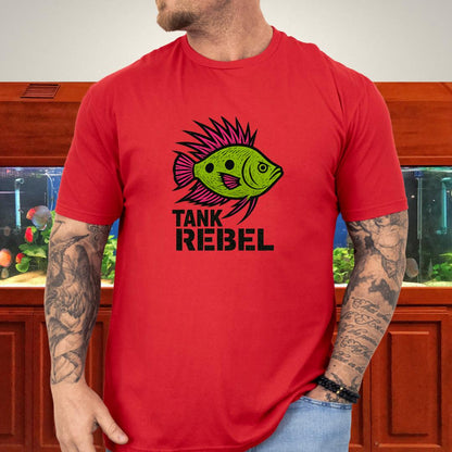 Tank Rebel Tee – Punk Three-Spot Gourami Mohawk Design