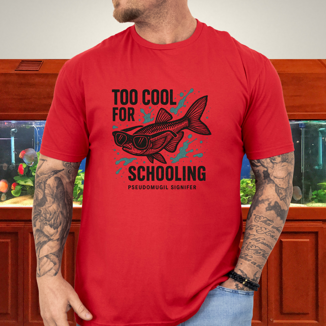 Nano Fish Humor Shirt – Too Cool for Schooling