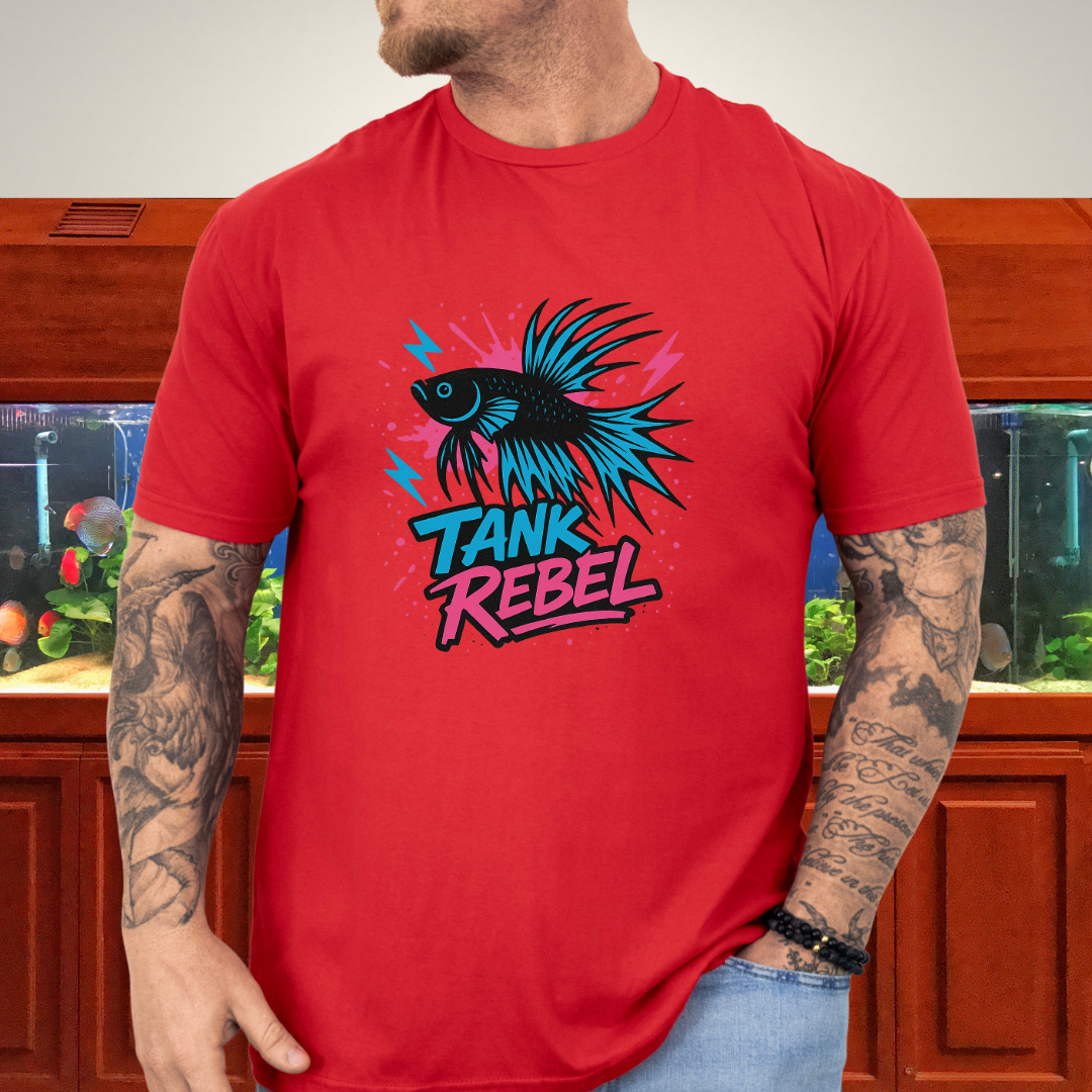 Tank Rebel Punk Betta Fish T-Shirt