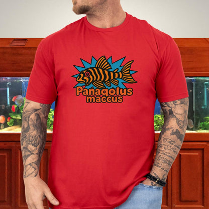 Retro Aquarium Tee – Clown Pleco Bubble Letter Print-T-Shirt-Fish &amp; Friends Tees