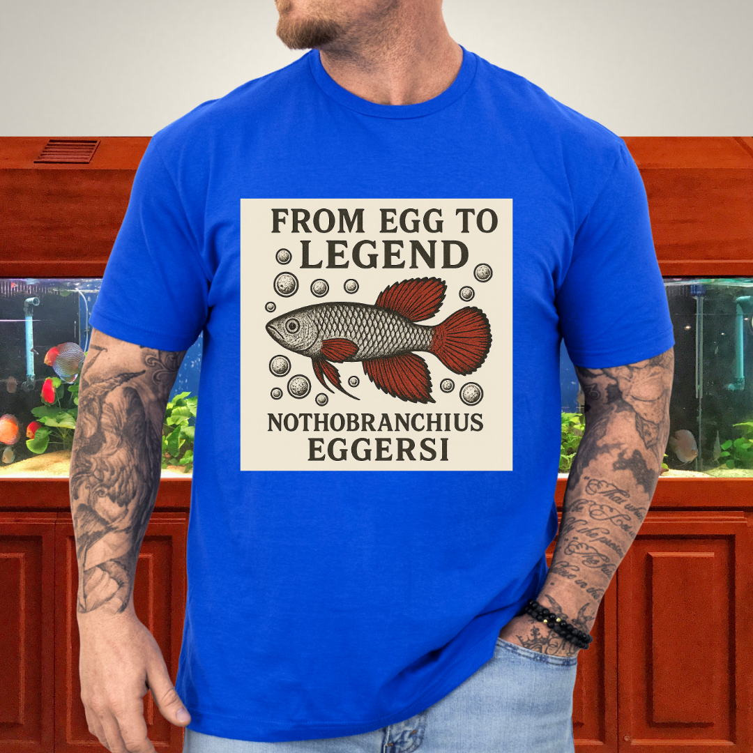 From Egg to Legend Tee – Eggersi Killifish Lithograph Design