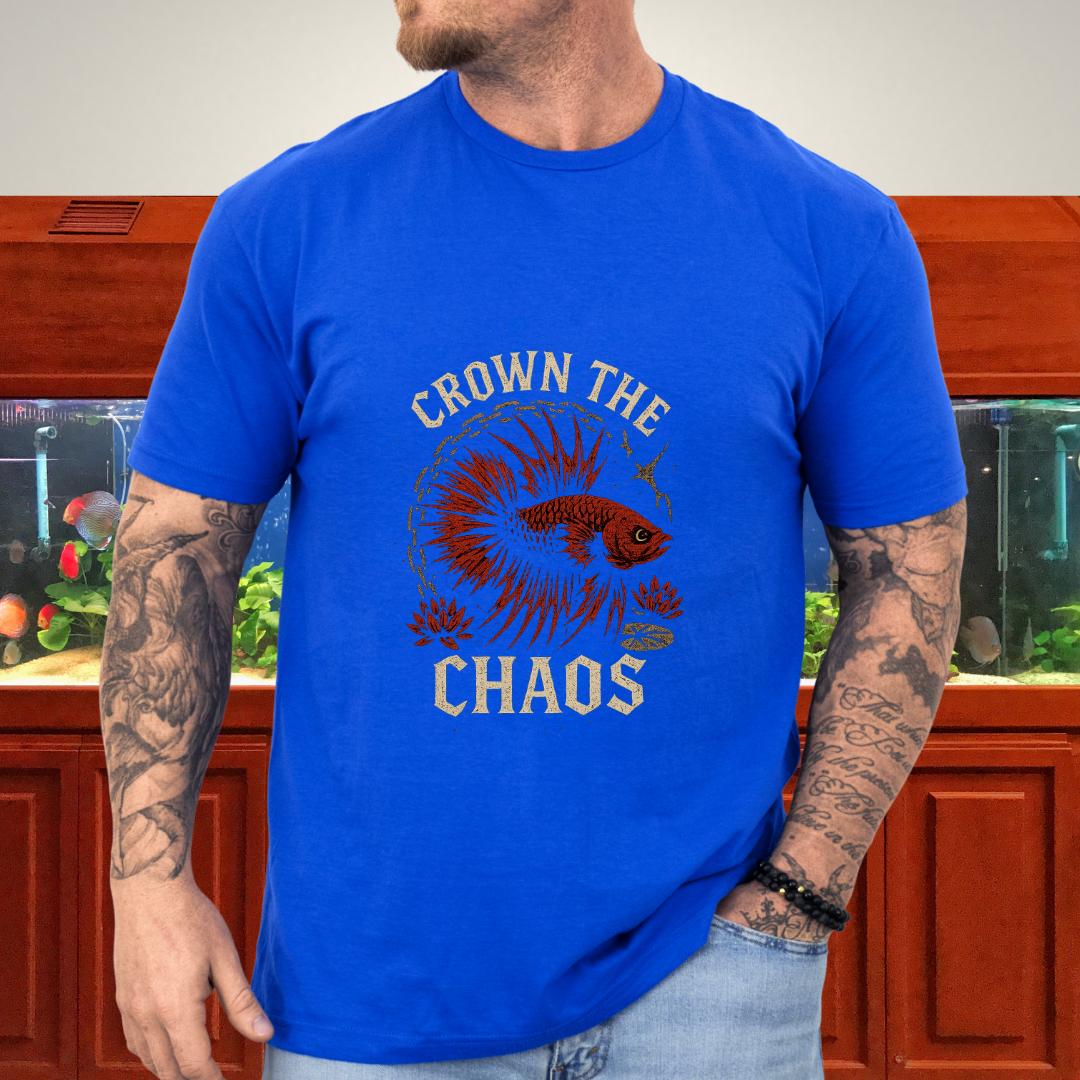 Crown the Chaos Crowntail Betta T-Shirt – Punk Fishkeeper Apparel-T-Shirt-Fish &amp; Friends Tees