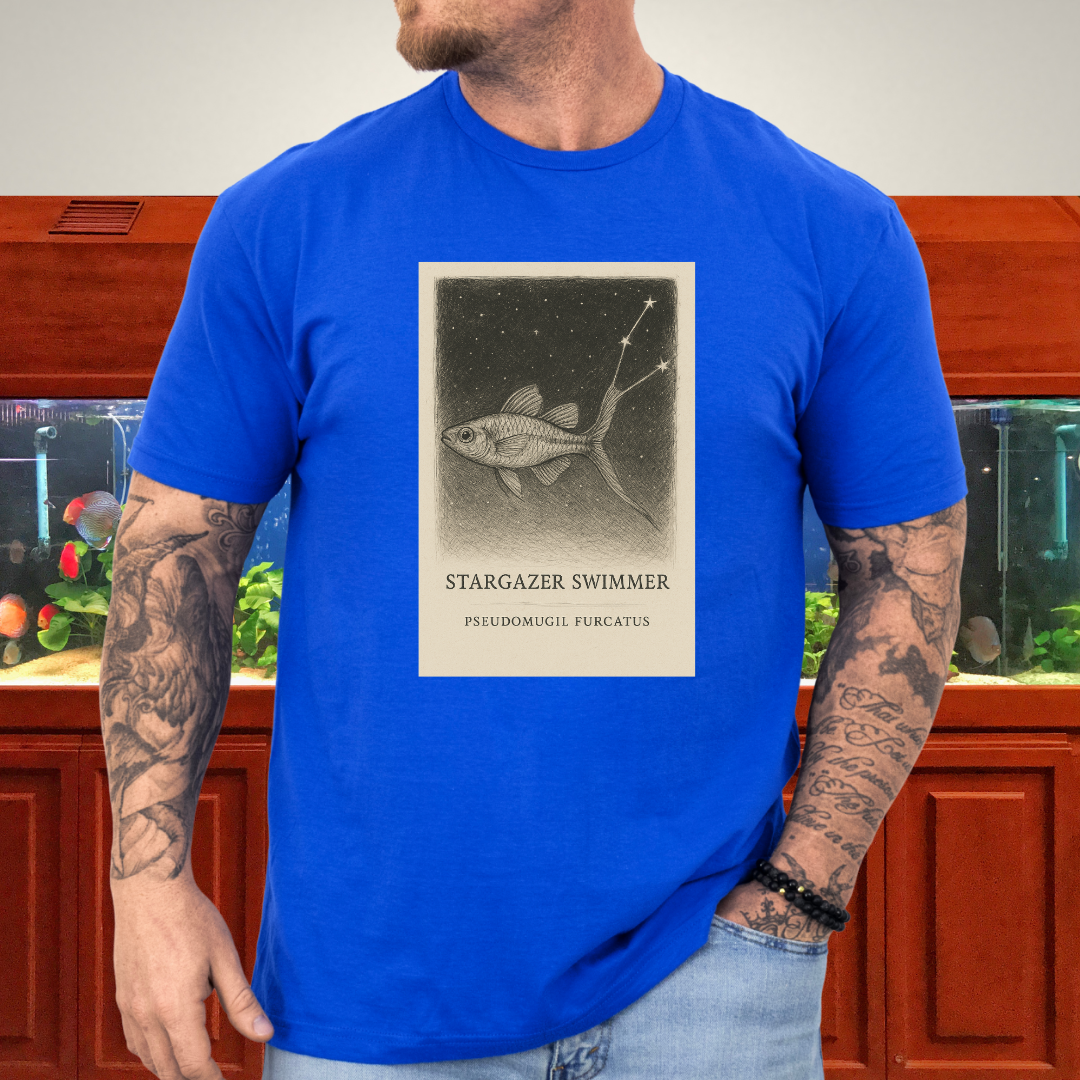 Surreal Pseudomugil Shirt – Dreamy Forktail Blue-eye Design