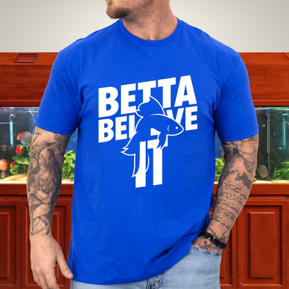Stencil Betta Fish T-Shirt – Betta Believe It