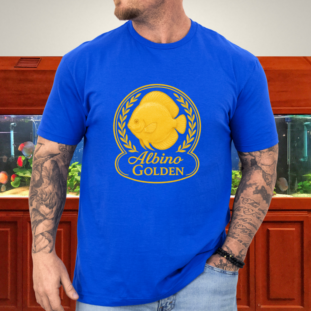 Radiant Golden Discus Retro Emblem Tee