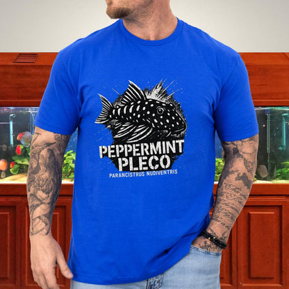 Peppermint Pleco T-Shirt – Punk Graffiti Parancistrus nudiventris Design for Aquarium Hobbyists-T-Shirt-Fish &amp; Friends Tees