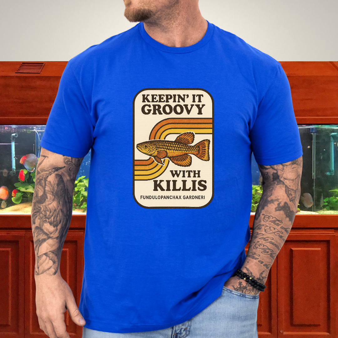 Keepin’ it Groovy Tee – Gardneri Killifish Retro Design