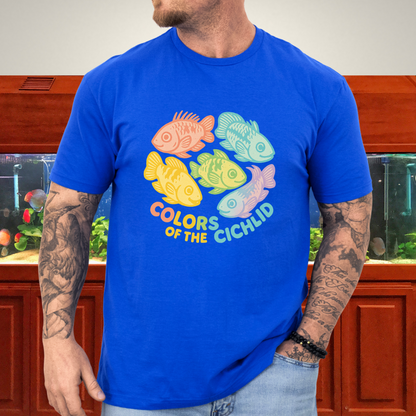 Colors of the Cichlid Tee – Rainbow Apistogramma Kawaii Design