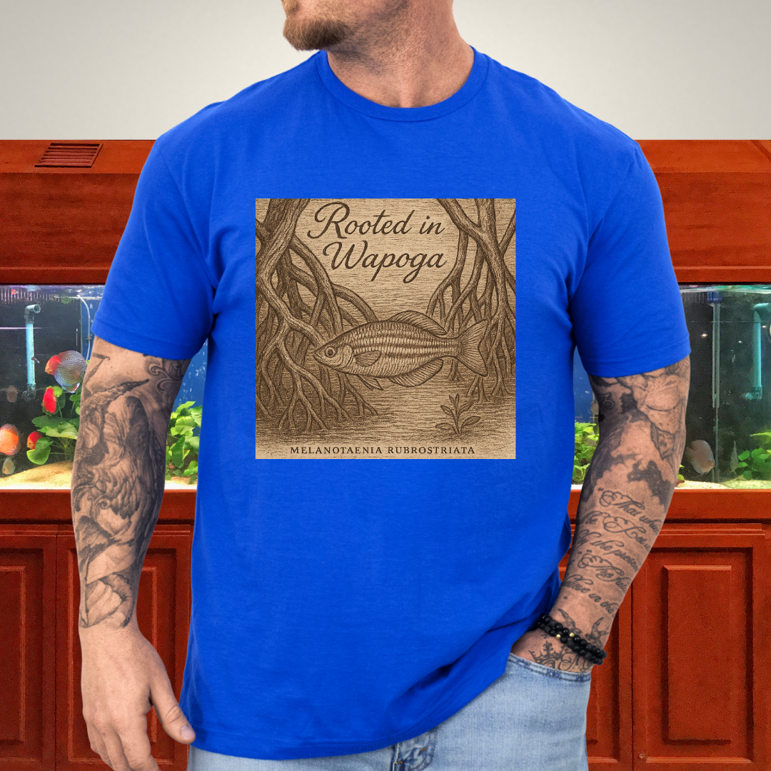 Wapoga Rainbowfish Shirt – Etched Driftwood & Mangrove Style