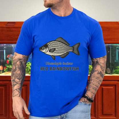 Lake Sentani Rainbowfish Shirt – Bold Red Fish Design