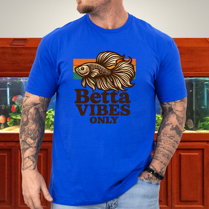 Retro 70s Betta Fish T-Shirt – Groovy Psychedelic Design