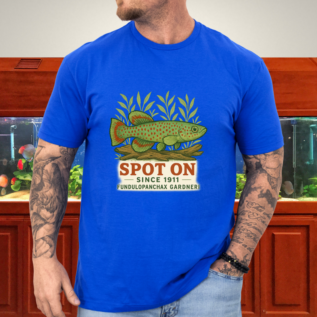 Spot On Since 1911 Tee – Gardneri Killifish Retro Design
