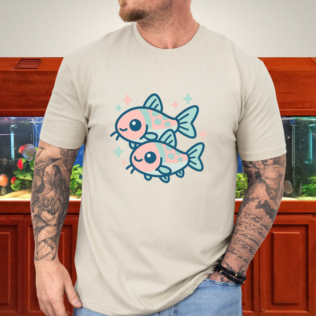 Adorable Nano Fish Shirt – Pygmy Corydoras Pastel Style