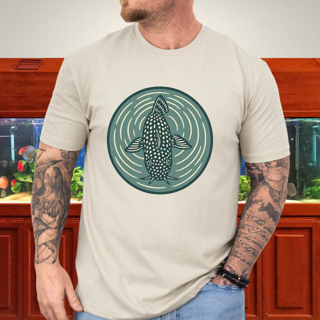 Ripple View Tee – Retro Corydoras Sterbai Lithograph