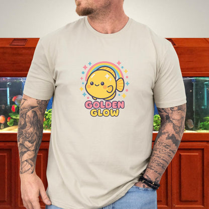 Golden Glow Kawaii Discus Rainbow Tee-T-Shirt-Fish &amp; Friends Tees