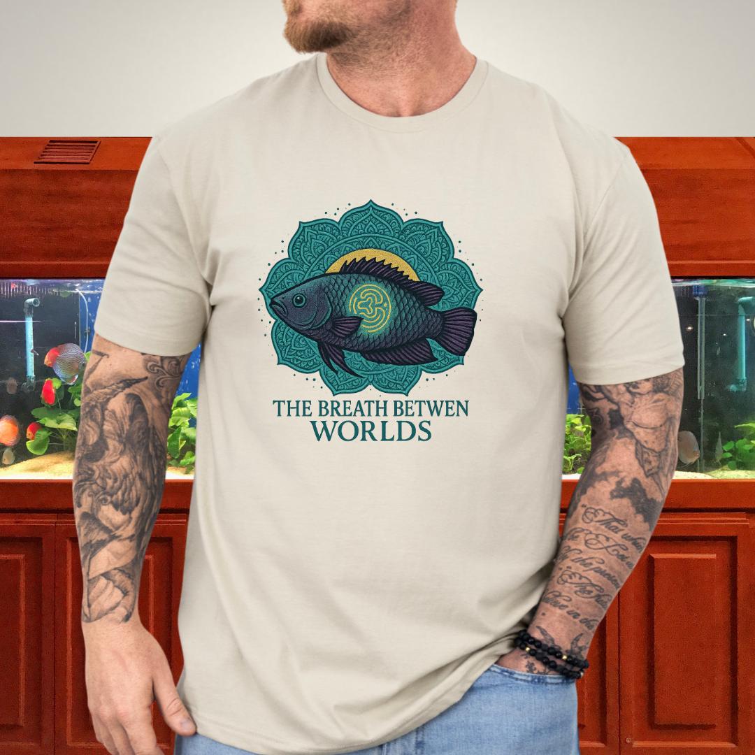 The Breath Between Worlds Tee – Spiritual Climbing Perch Design
