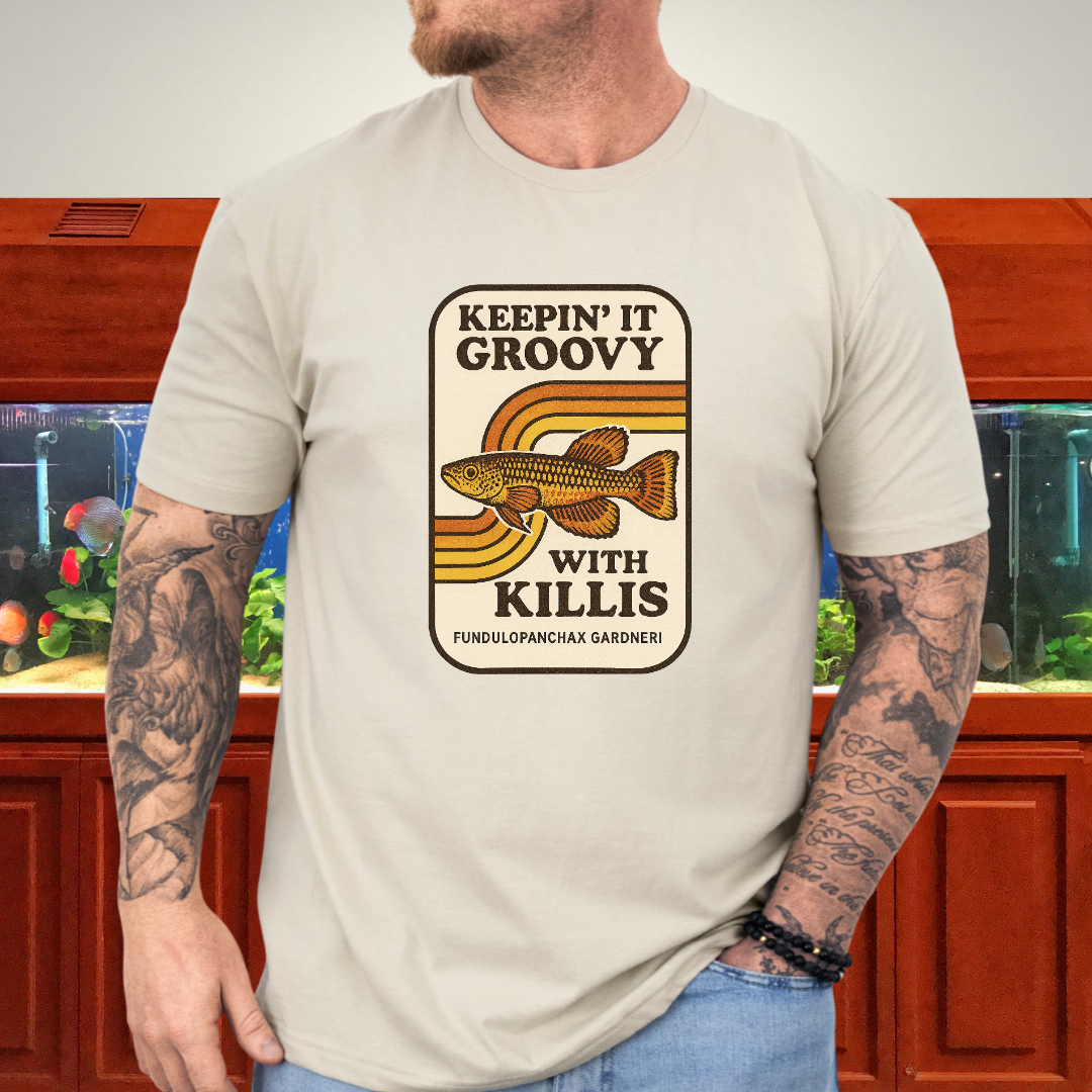 Keepin’ it Groovy Tee – Gardneri Killifish Retro Design
