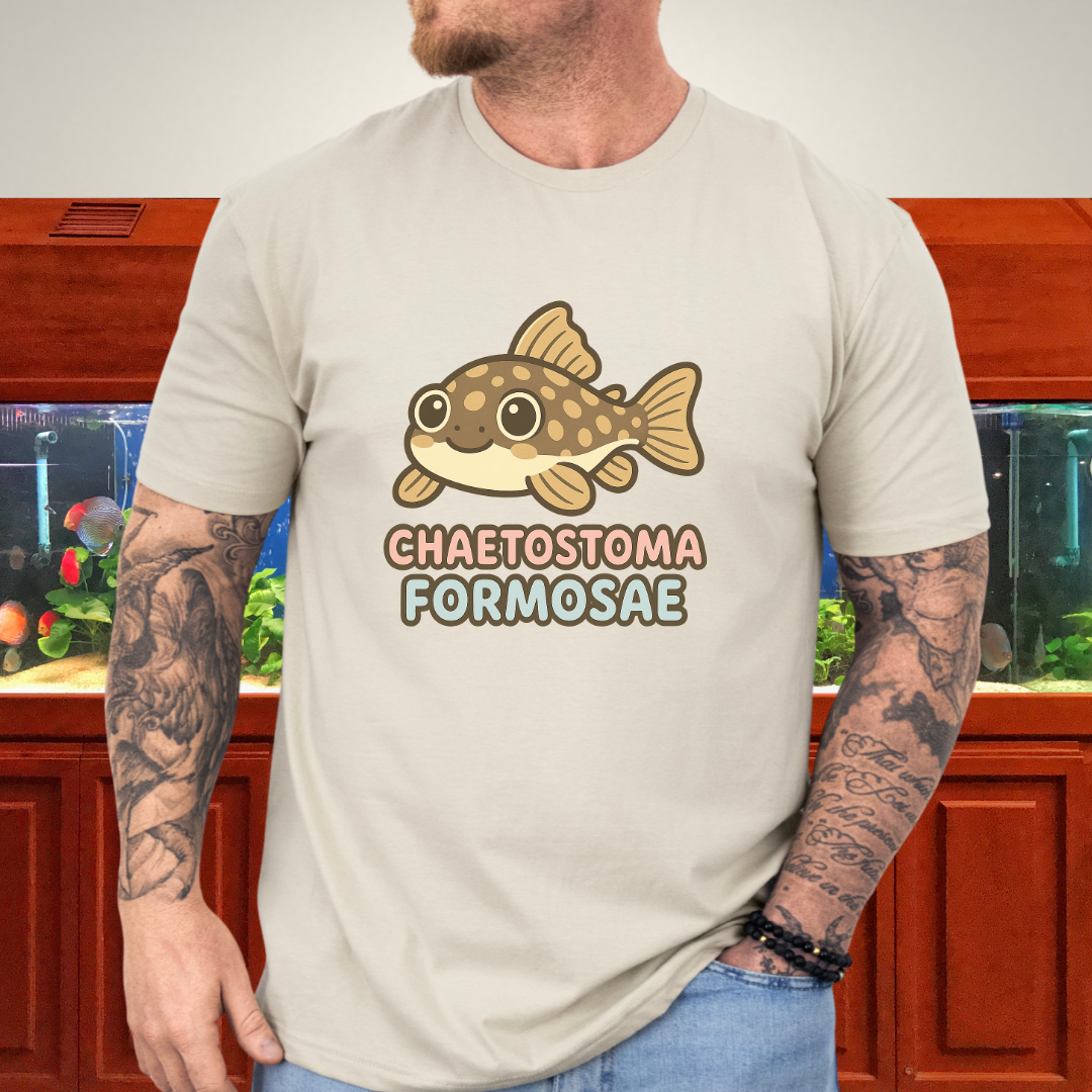 Rubber Lip Pleco Tee – Kawaii Catfish Bubble Letter Design