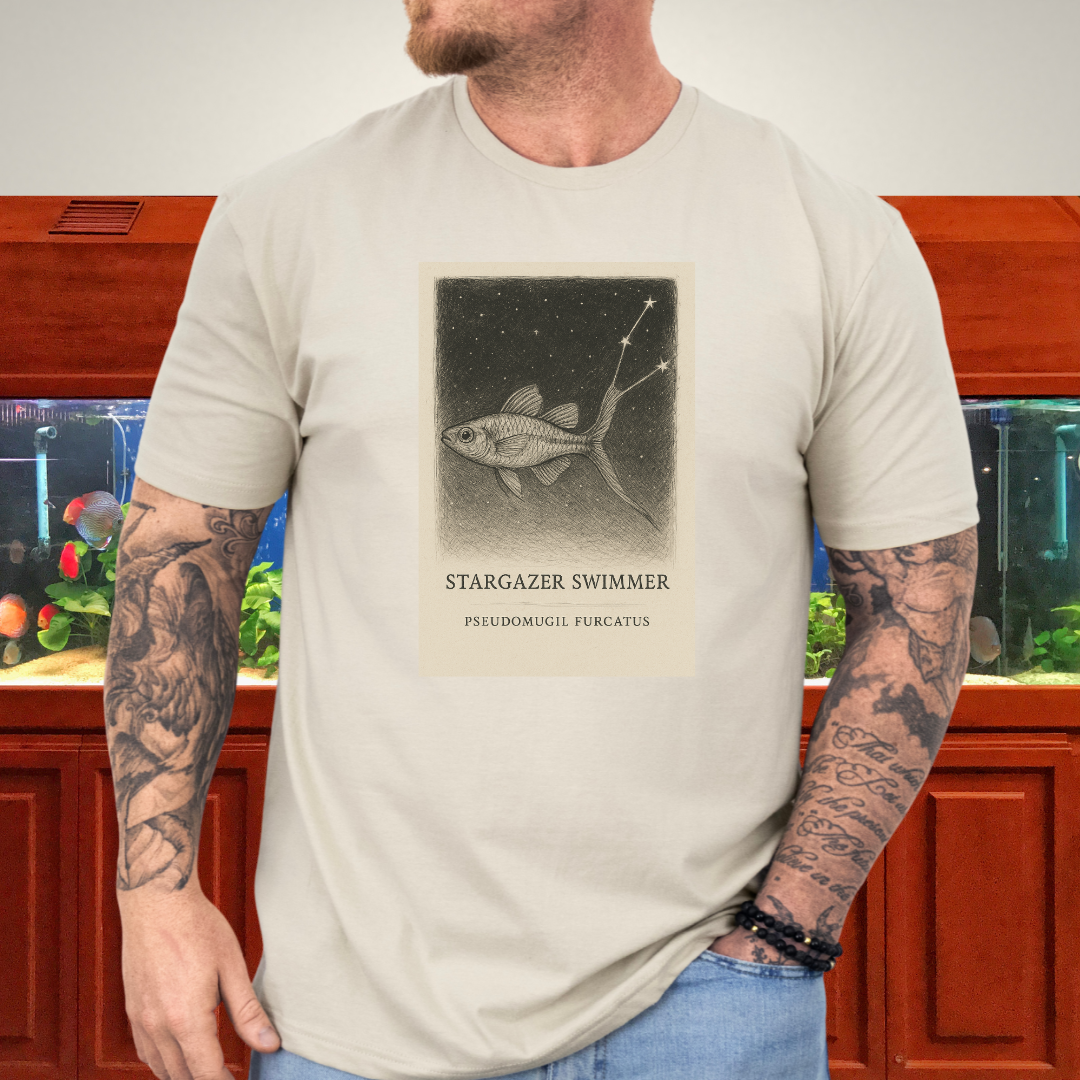 Surreal Pseudomugil Shirt – Dreamy Forktail Blue-eye Design