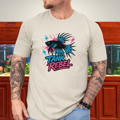 Tank Rebel Punk Betta Fish T-Shirt