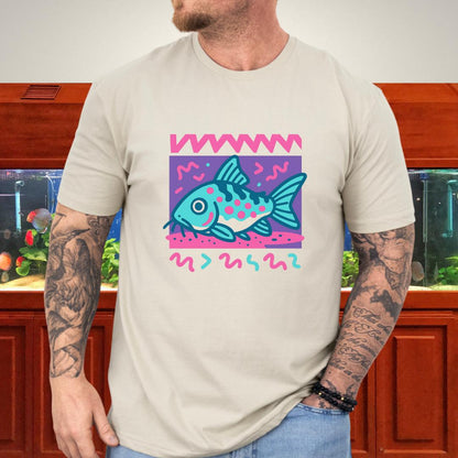 Peppered Cory Shirt – 90s Zig-Zag & Squiggle Style-T-Shirt-Fish &amp; Friends Tees