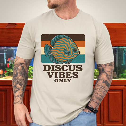 Retro Discus Fish T-Shirt – 70s Groovy Aquarium Style