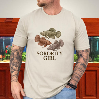 Female Betta Sorority Tee – Trio Design with Typography-T-Shirt-Fish &amp; Friends Tees