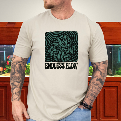 Endless Flow Surreal Snakeskin Discus Tee