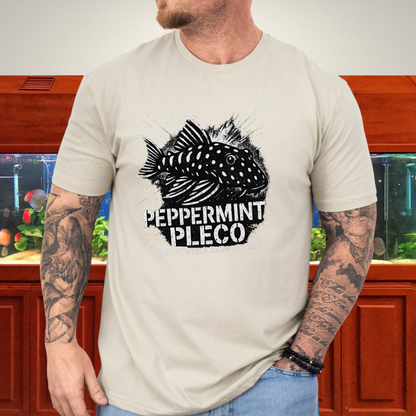Peppermint Pleco T-Shirt – Punk Graffiti Parancistrus nudiventris Design for Aquarium Hobbyists