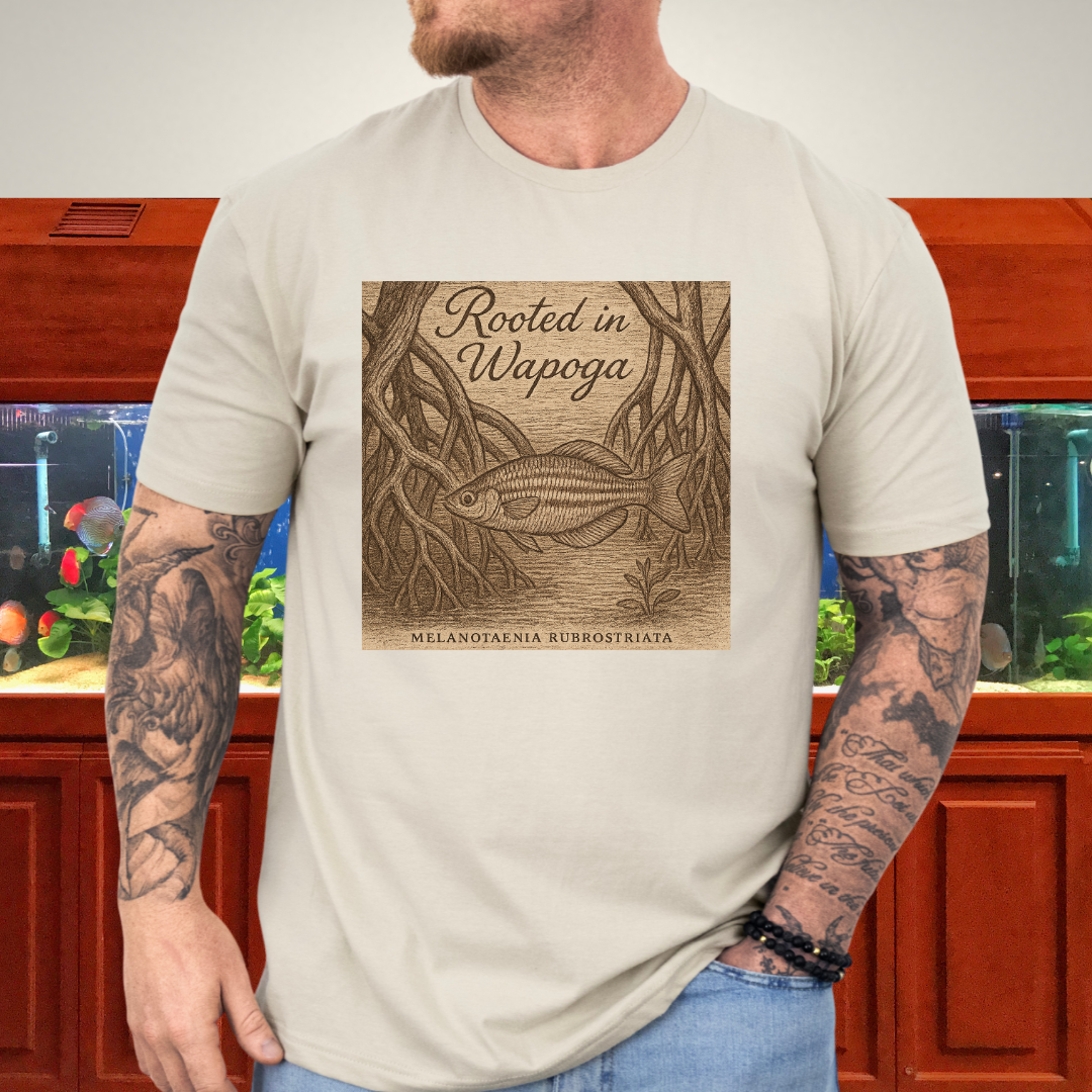 Wapoga Rainbowfish Shirt – Etched Driftwood & Mangrove Style