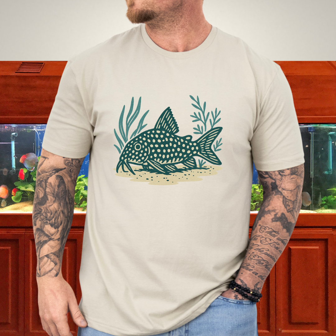 Spotted Grace Tee – Realistic Sterba’s Cory Catfish Design