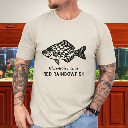 Lake Sentani Rainbowfish Shirt – Bold Red Fish Design