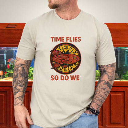 Time Flies, So Do We Tee – Guentheri Killifish Surreal Design