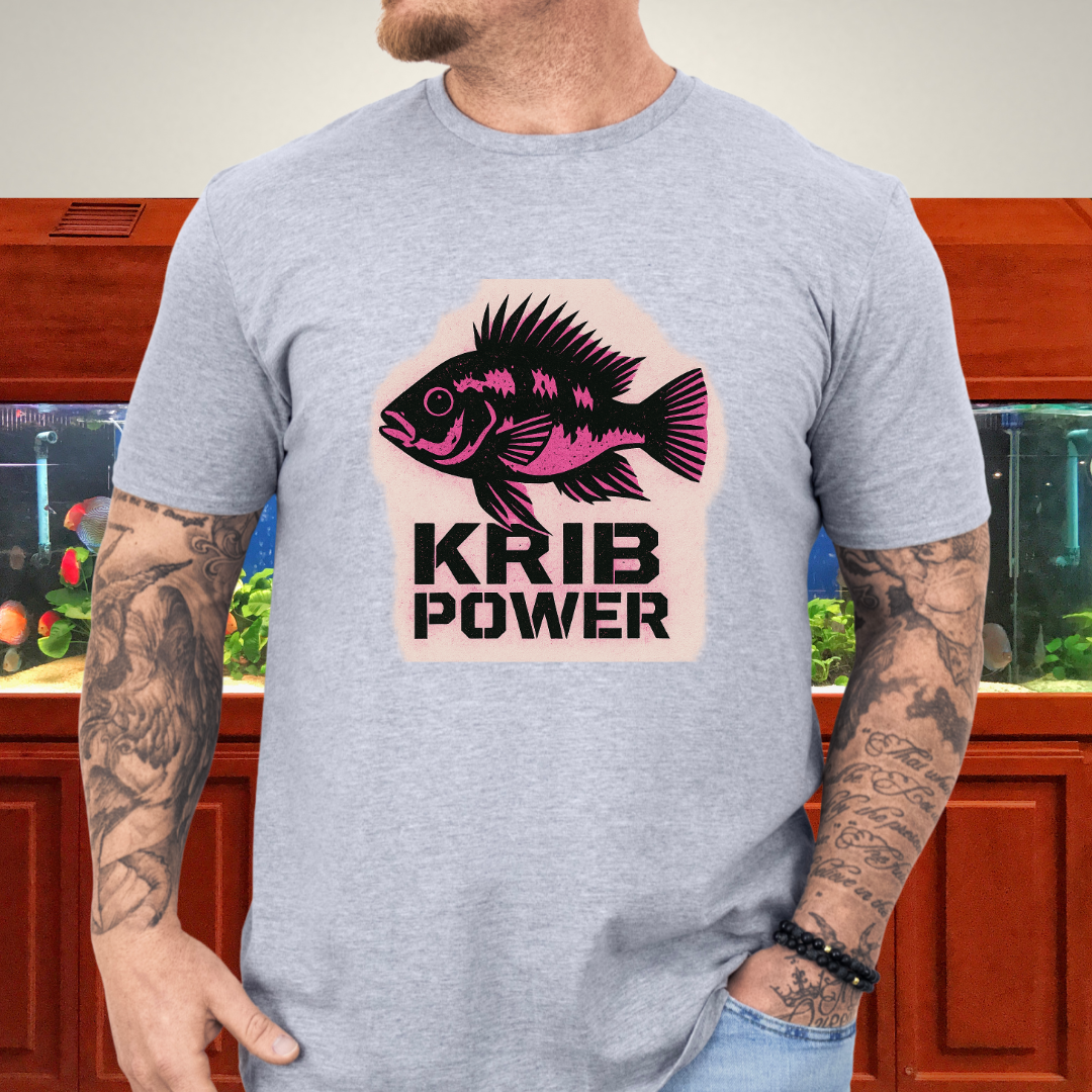 Krib Power Tee – Punk Neon Pink Kribensis Design