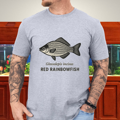 Lake Sentani Rainbowfish Shirt – Bold Red Fish Design