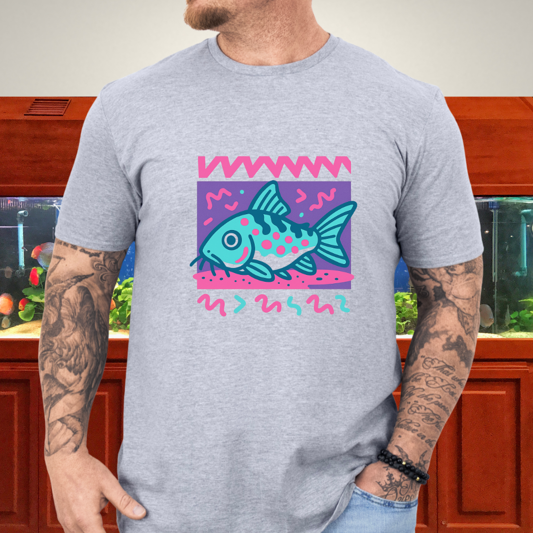 Peppered Cory Shirt – 90s Zig-Zag & Squiggle Style