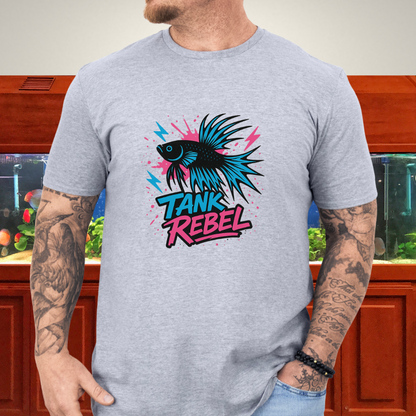 Tank Rebel Punk Betta Fish T-Shirt