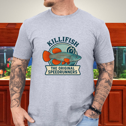 Original Speedrunners Tee – Korthausae Killifish Badge Design