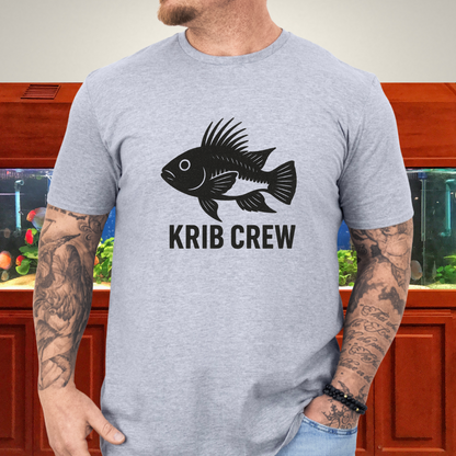 Krib Crew Tee – Minimal Monochrome Kribensis Logo Design