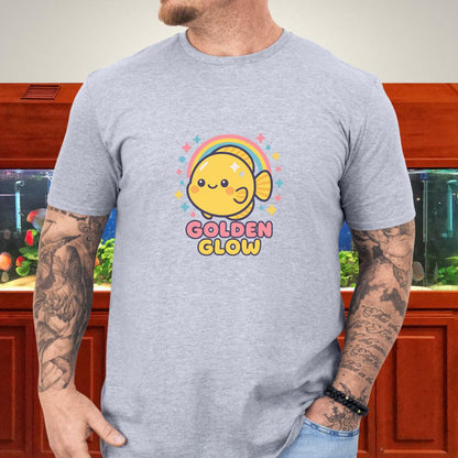 Golden Glow Kawaii Discus Rainbow Tee-T-Shirt-Fish &amp; Friends Tees