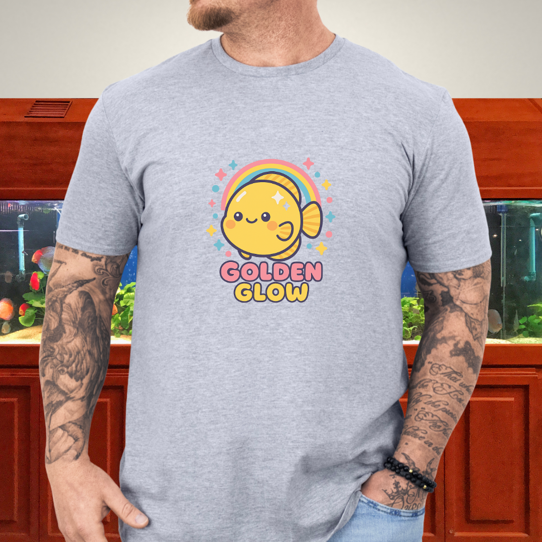 Golden Glow Kawaii Discus Rainbow Tee