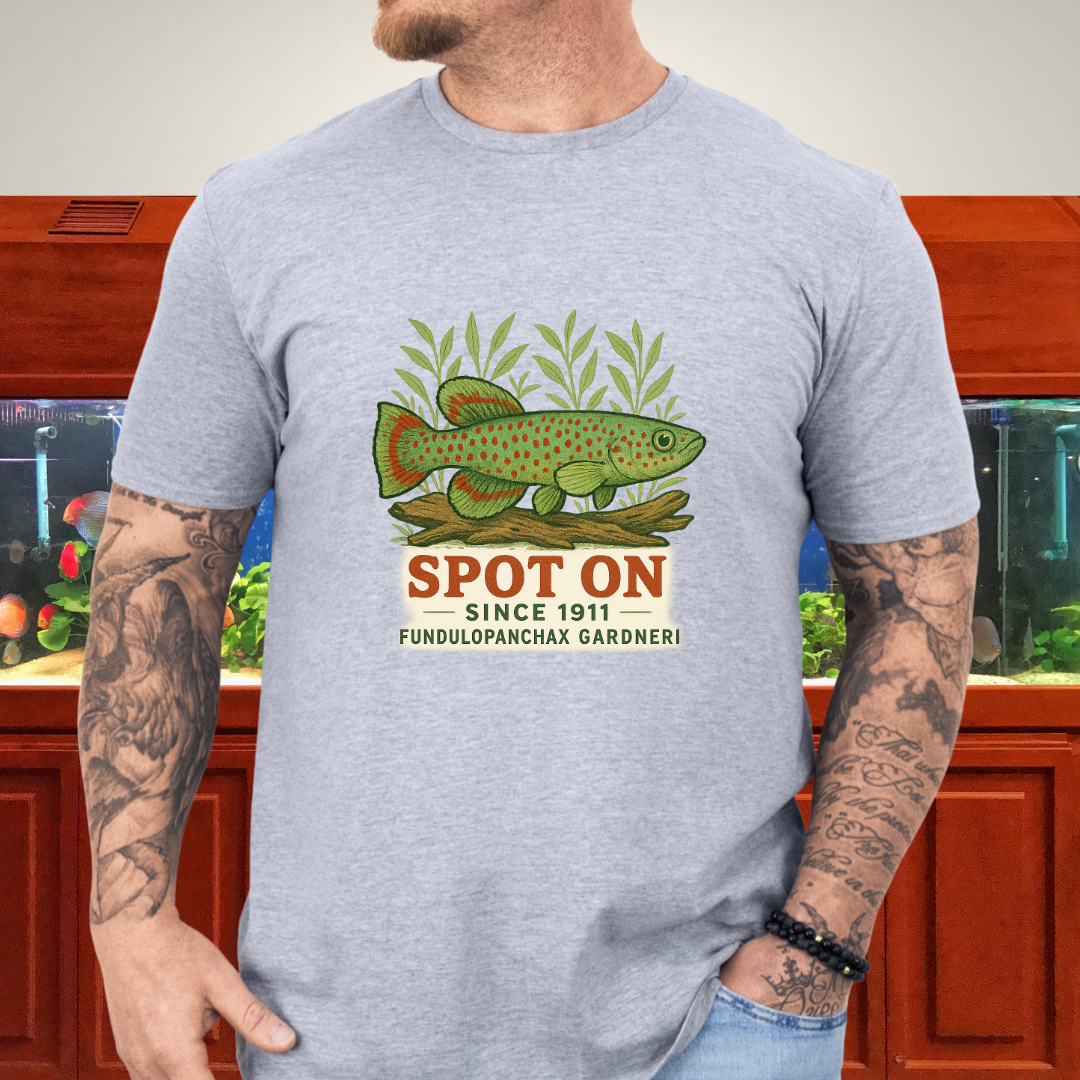 Spot On Since 1911 Tee – Gardneri Killifish Retro Design