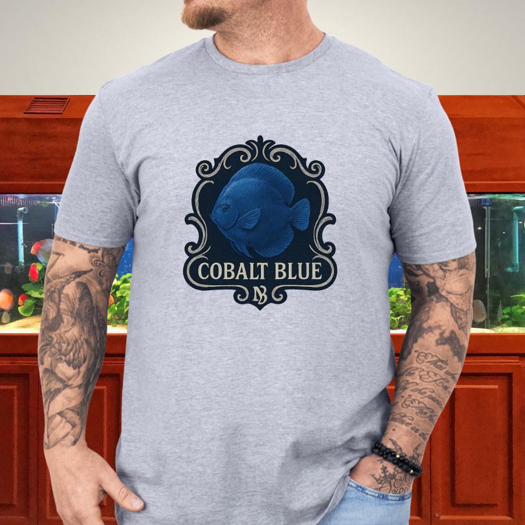 Majestic Retro Badge Cobalt Blue Discus Tee-T-Shirt-Fish &amp; Friends Tees