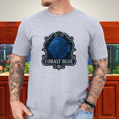 Majestic Retro Badge Cobalt Blue Discus Tee-T-Shirt-Fish &amp; Friends Tees