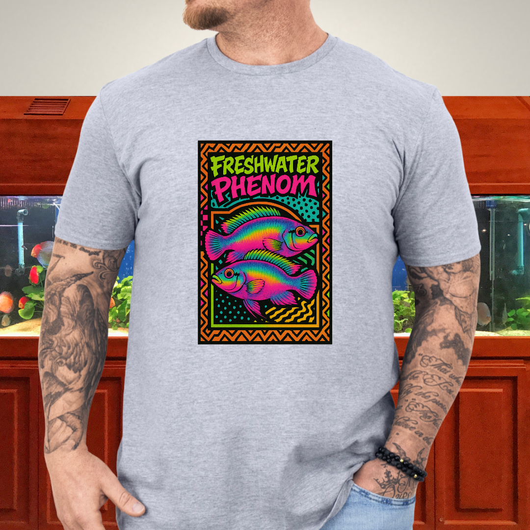 Freshwater Phenom Tee – Neon 90s Kribensis Design