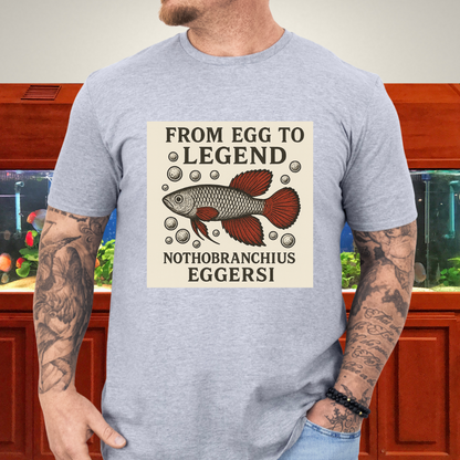 From Egg to Legend Tee – Eggersi Killifish Lithograph Design