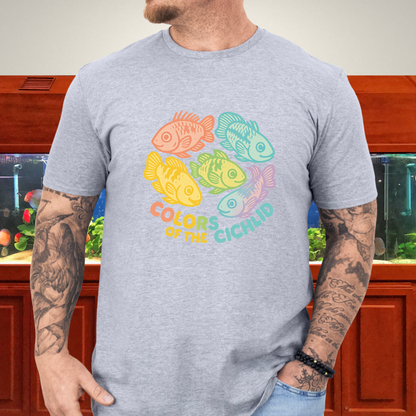 Colors of the Cichlid Tee – Rainbow Apistogramma Kawaii Design