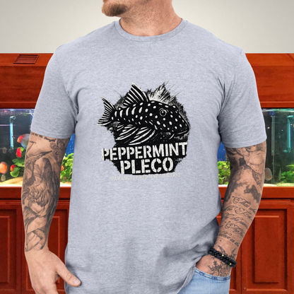 Peppermint Pleco T-Shirt – Punk Graffiti Parancistrus nudiventris Design for Aquarium Hobbyists