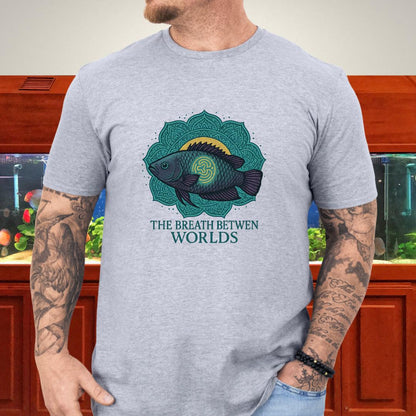 The Breath Between Worlds Tee – Spiritual Climbing Perch Design