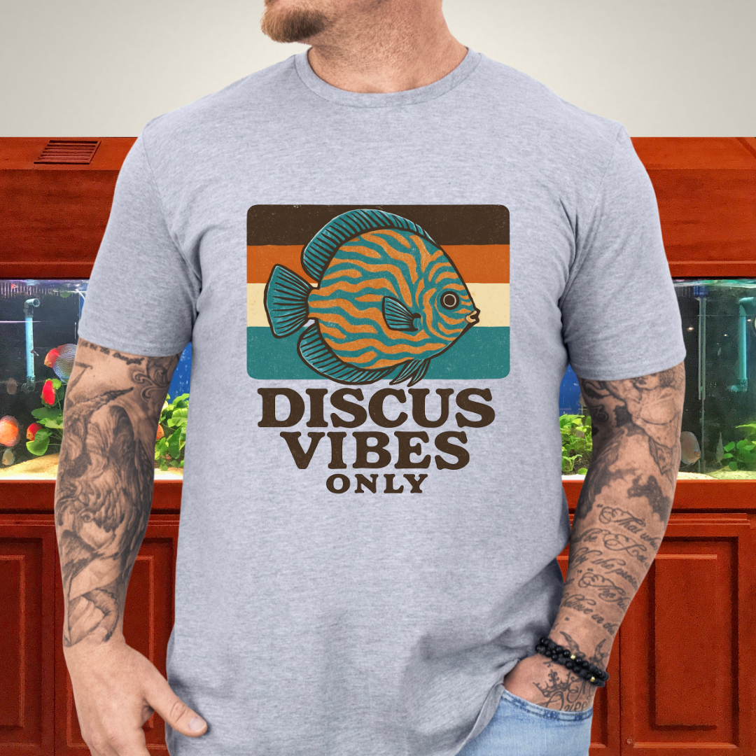 Retro Discus Fish T-Shirt – 70s Groovy Aquarium Style